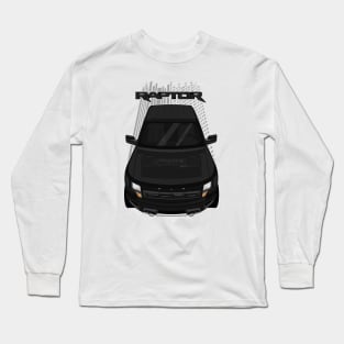 Ford F150 SVT Raptor 2010-2014 - Black and Black Long Sleeve T-Shirt